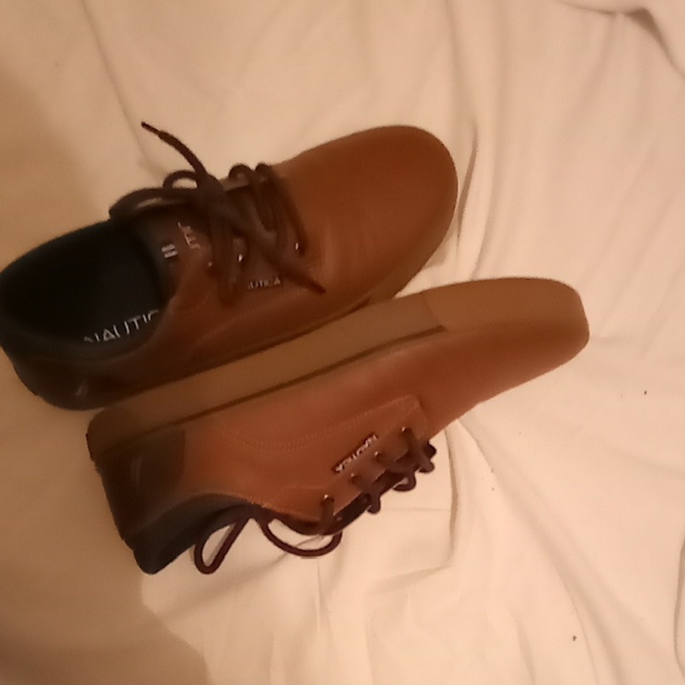 Nautica Brown Sneakers Casual Lace-Up Design